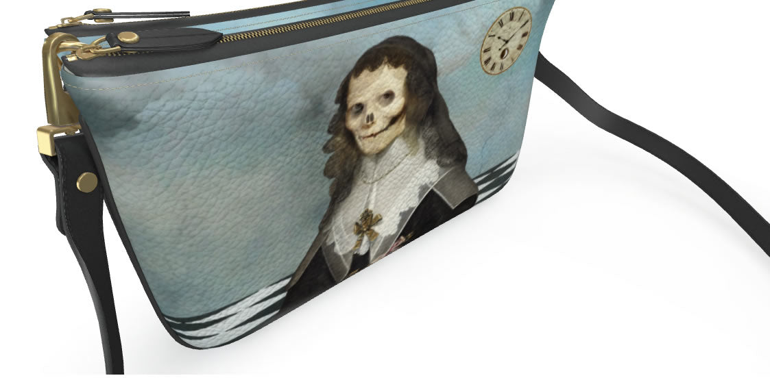 Lord Skull Fantasy Pochette Bag Handcrafted Leather Purse